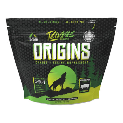 Polvo Nutritivo Para Perros 5 En 1 Origins Con Proteina De Cerdo Natural