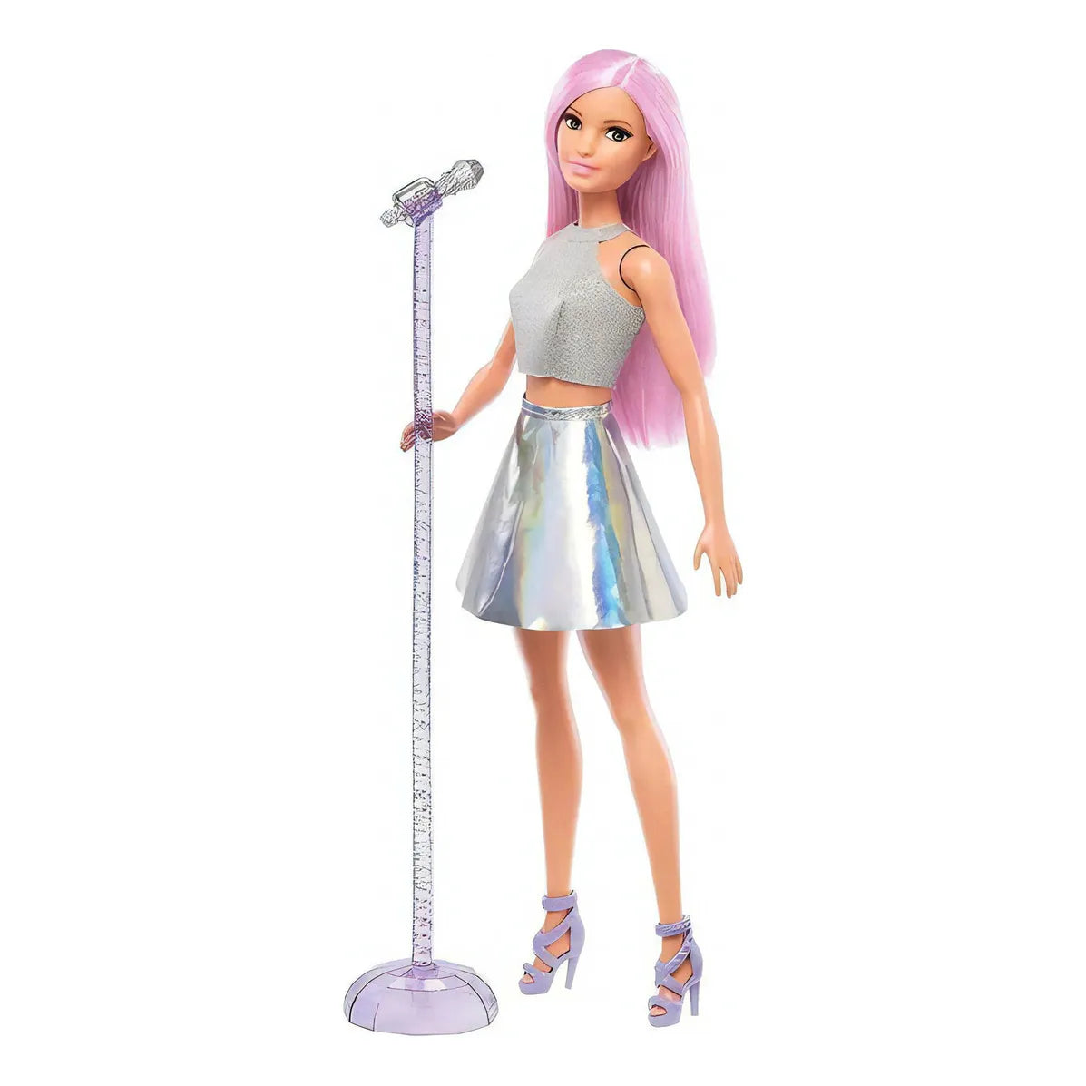 Muñeca Barbie Careers Pop Star Pelo Largo Rosa Ropa Tornasol - Imagen 1