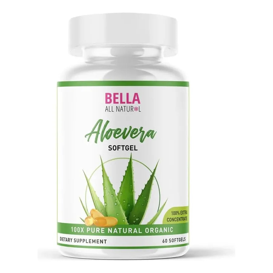Capsulas Blandas De Aloe Vera Natural Para Bienestar Digestivo