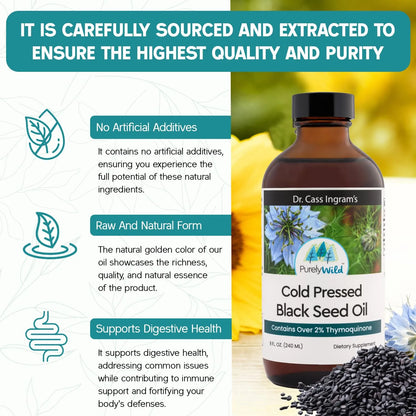 Aceite De Semilla Negra 100 Prensado En Frio Apoyo Inmune Y Salud