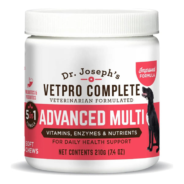 Masticables Multivitamínicos 5 En 1 Para Perros Con Glucosamina Y Probióticos