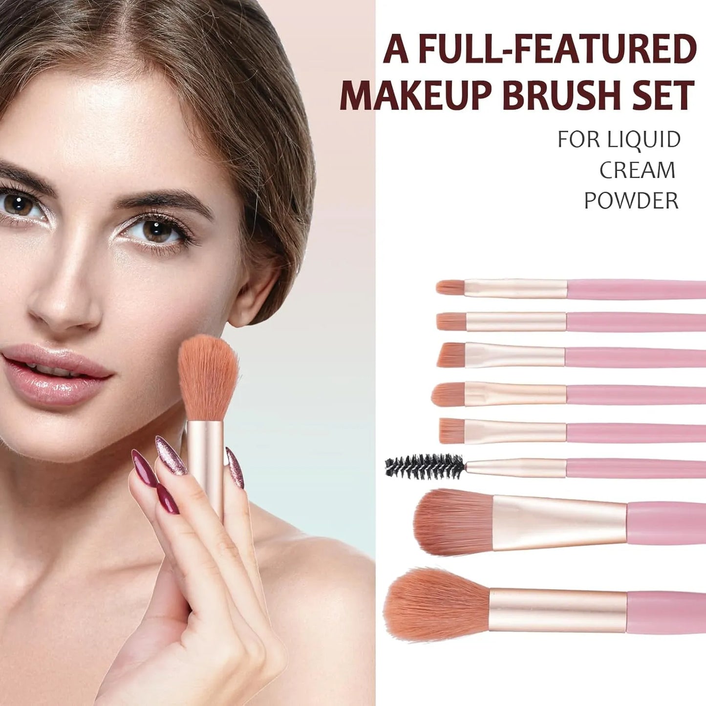 Kit Completo De Maquillaje 40 Sombras Labiales Y Brochas Regalo Ideal