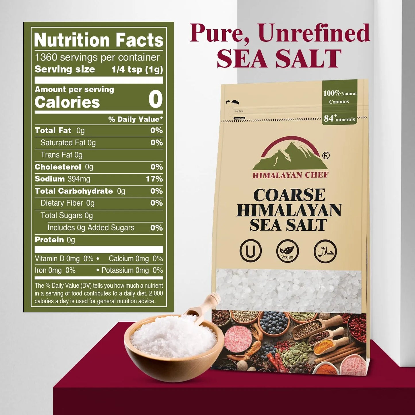 Sal Marina Gruesa Himalayan Chef 1 36 Kg Resellable Natural