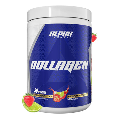 Polvo De Proteína De Colágeno Hidrolizado Con Péptidos Y Enzimas Digestivas Sabor Lima Fresa 30 Porciones