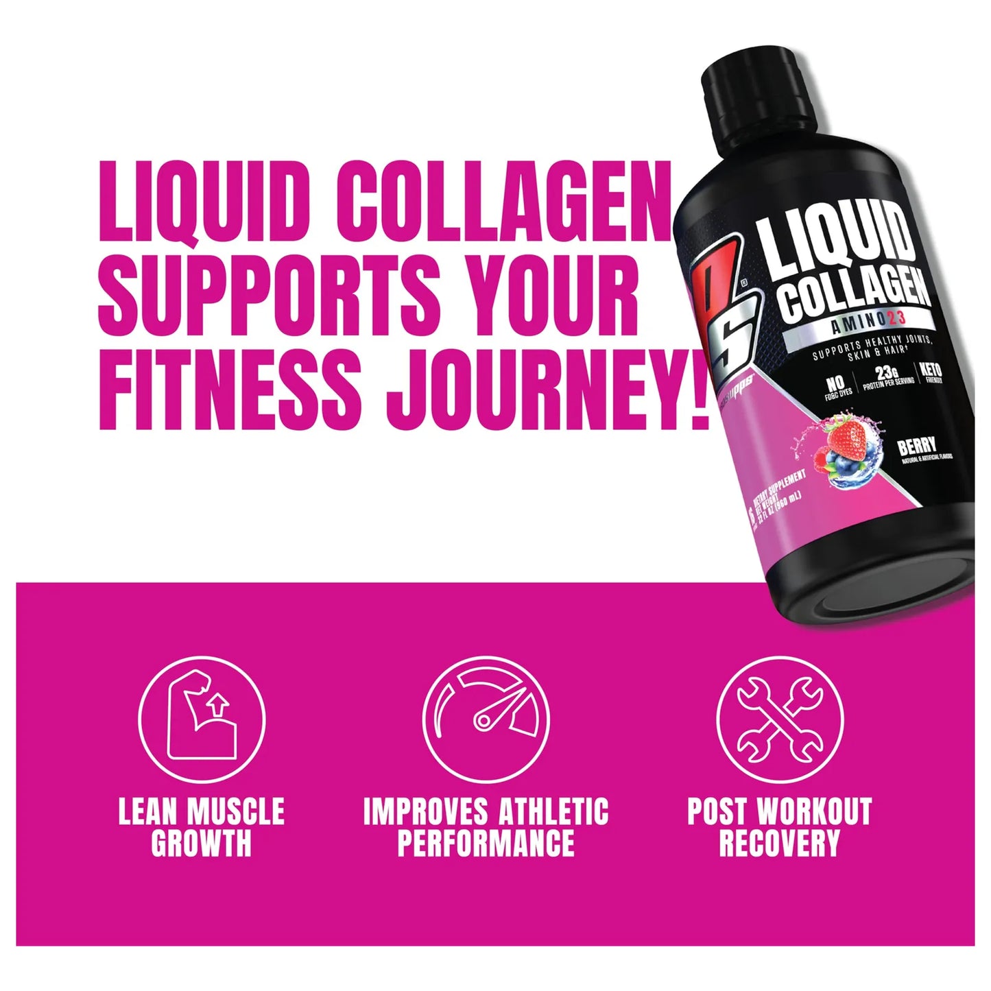 Amino23 Colágeno Líquido Proteína Para Piel Cabello Y Recuperación Muscular