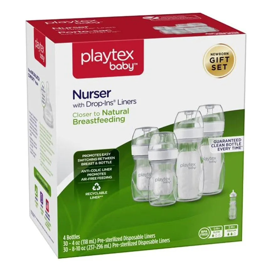 Playtex Botella De Lactancia Con Forro Desechable Set De Regalo Anticólicos