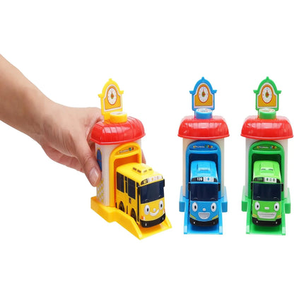 Tayo Pequeño Autobús Con Estación Lanzadora Set Rogi Tayo Rani Diversión y Aprendizaje