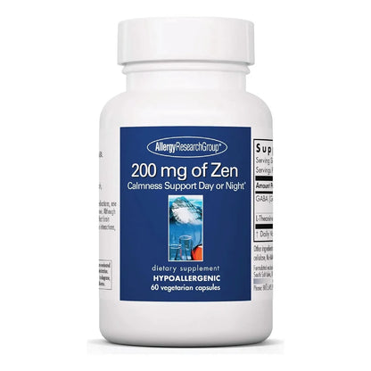 Cápsulas Zen 200 Mg GABA L Teanina Apoyo Calma Día Noche Hipoalergénico