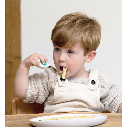 Set Cubiertos Niños 12 Meses Cuchara Tenedor Ergonómico Seguro Divertido