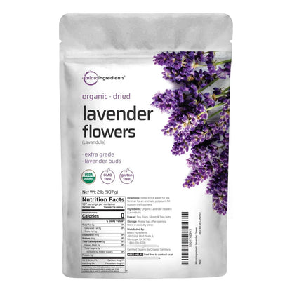 Flores De Lavanda Secas Orgánicas 907 Gramos Para Té Y Fragancia