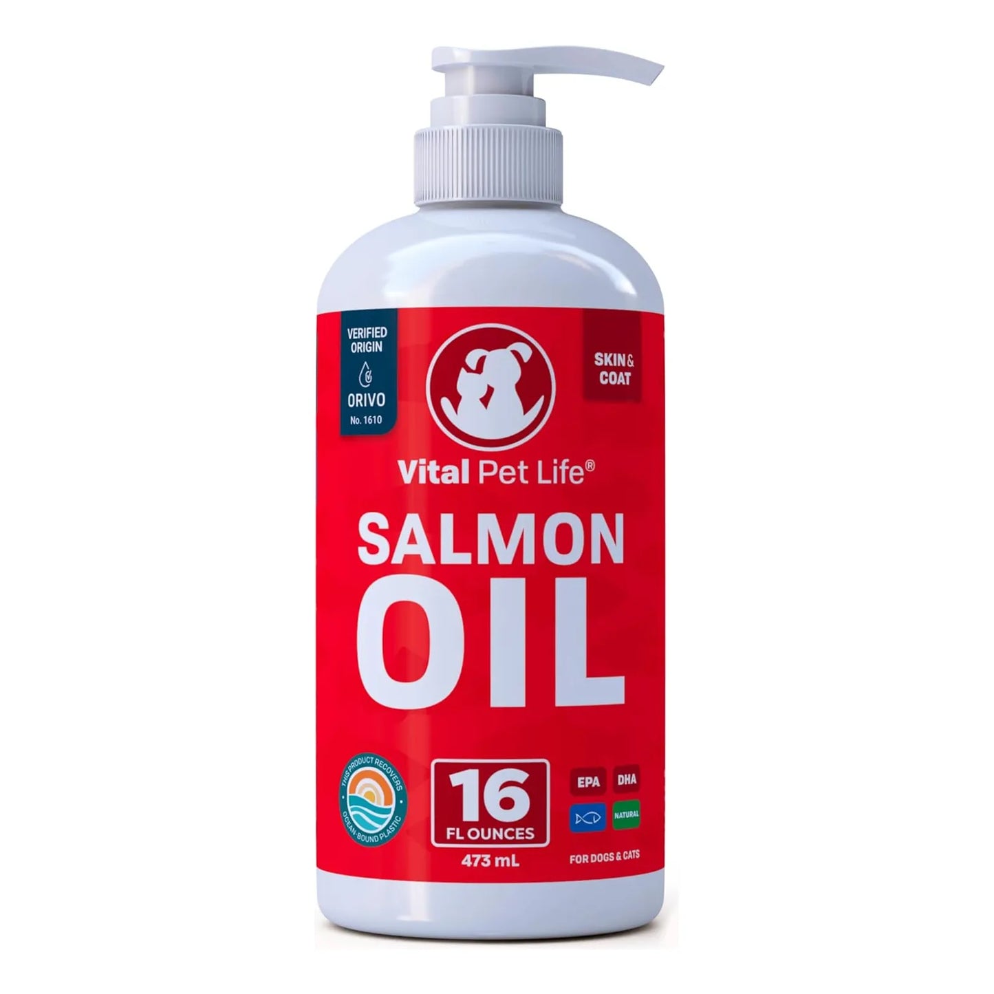 Aceite De Salmon Natural Para Mascotas Omega 3 Epa Dha Piel Y Articulaciones
