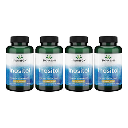 Inositol 650mg 100 Capsulas Paquete X4 Apoyo Hormonal Y Bienestar