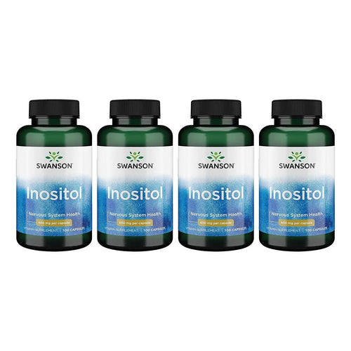 Inositol 650mg 100 Capsulas Paquete X4 Apoyo Hormonal Y Bienestar