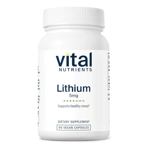 Orotato De Litio 5 Mg Capsulas Suplemento Memoria Comportamiento Vegano