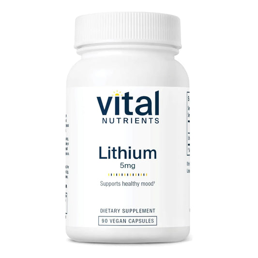 Orotato De Litio 5 Mg Capsulas Suplemento Memoria Comportamiento Vegano