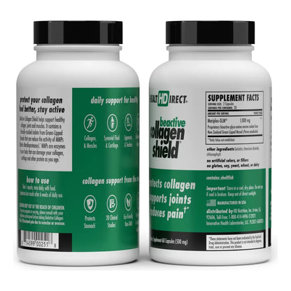 Capsulas Beactive Collagen Shield 60 Unidades Suplemento Colageno Piel Articulaciones