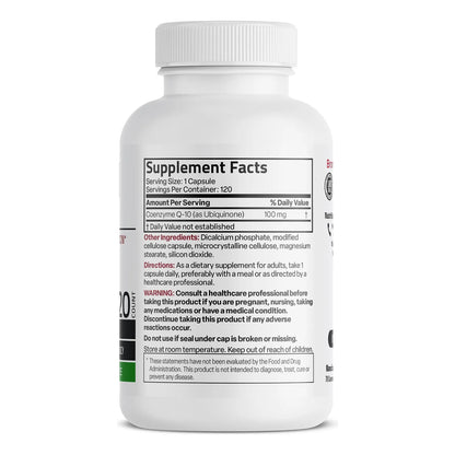 CoQ10 100 Mg 120 Cápsulas Veganas Energía Celular Antioxidante Premium