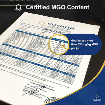 Miel De Manuka 550 MGO 250g Pura Certificada Nueva Zelanda