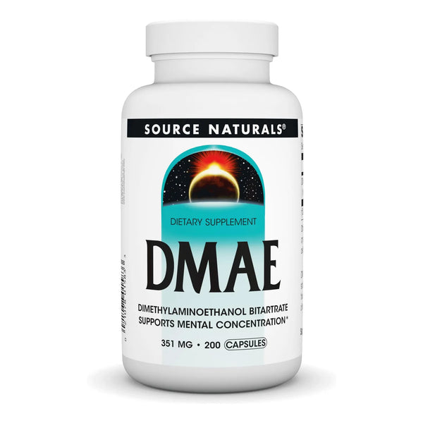 Dmae Dimetilaminoetanol Bitartrato 200 Capsulas Enfoque Mental Memoria