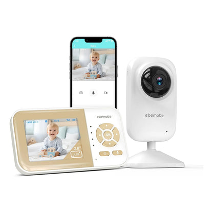 Monitor De Video Para Bebés Con Audio Bidireccional Y Visión Nocturna Ebemate EB29
