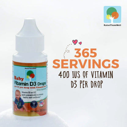 Gotas De Vitamina D Y K Para Bebes Huesos Y Dientes Fuertes 365 Dosis