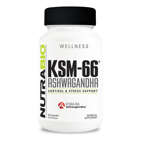 Ashwagandha KSM 66 600 Mg 90 Capsulas Suplemento Herbario Para Bienestar