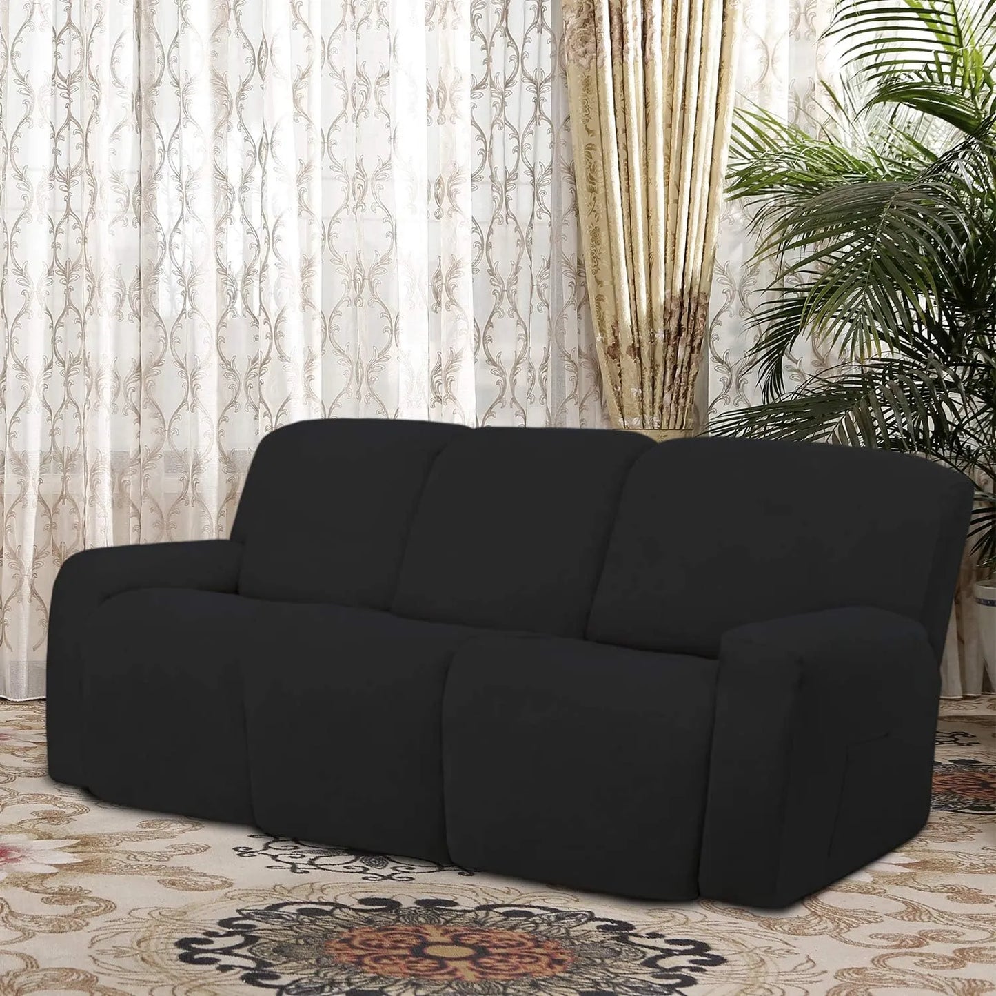 Funda Elastica Microfibra Para Sofa Reclinable Seccional 3 Cuerpos Proteccion Lavable