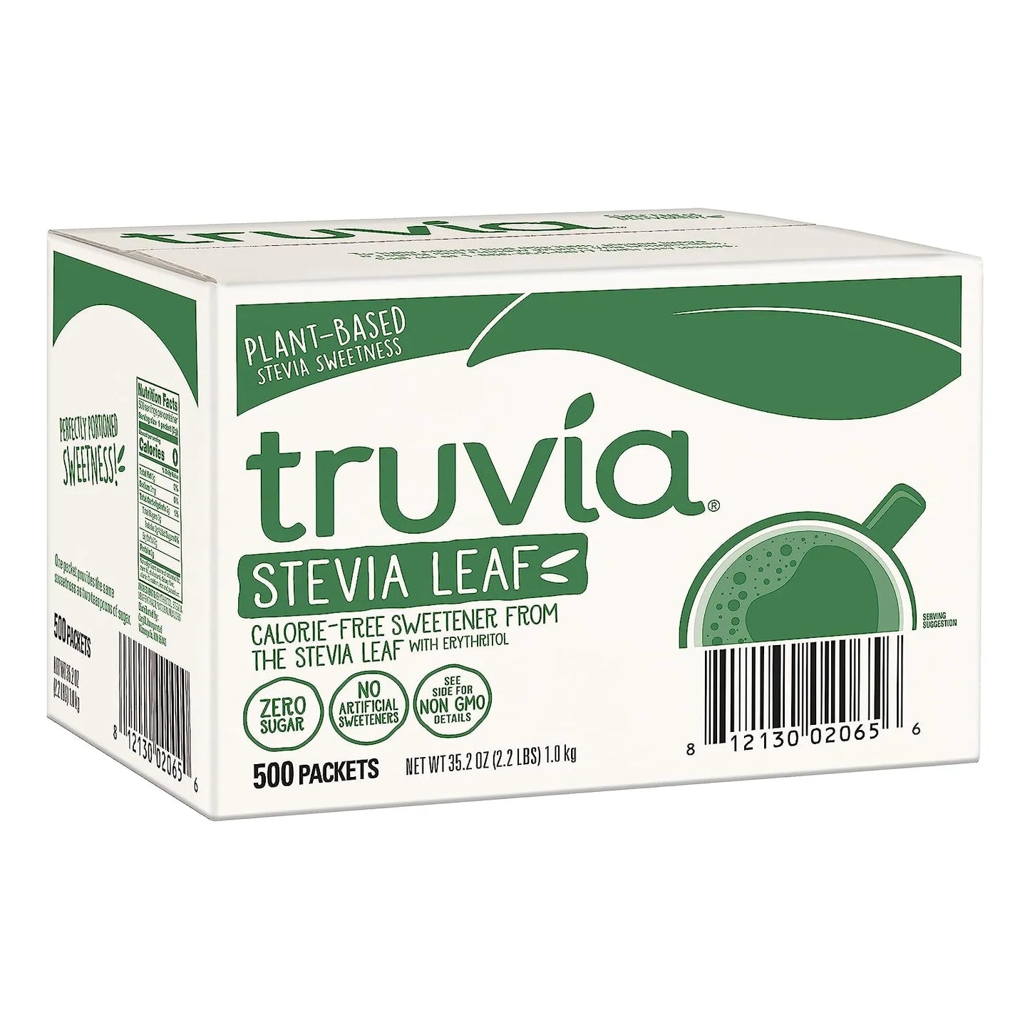 Truvia Natural Stevia Edulcorante Sin Calorias 500 Paquetes