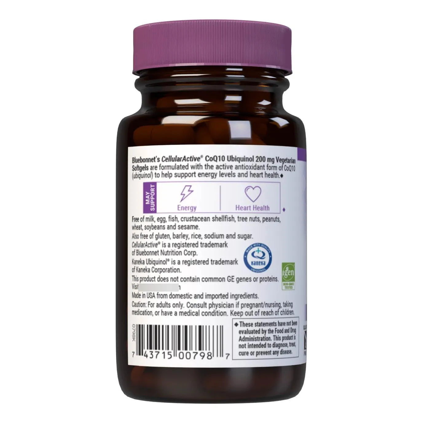 Cápsulas Blandas Ubiquinol 200 Mg Para Salud Cardíaca Y Celular