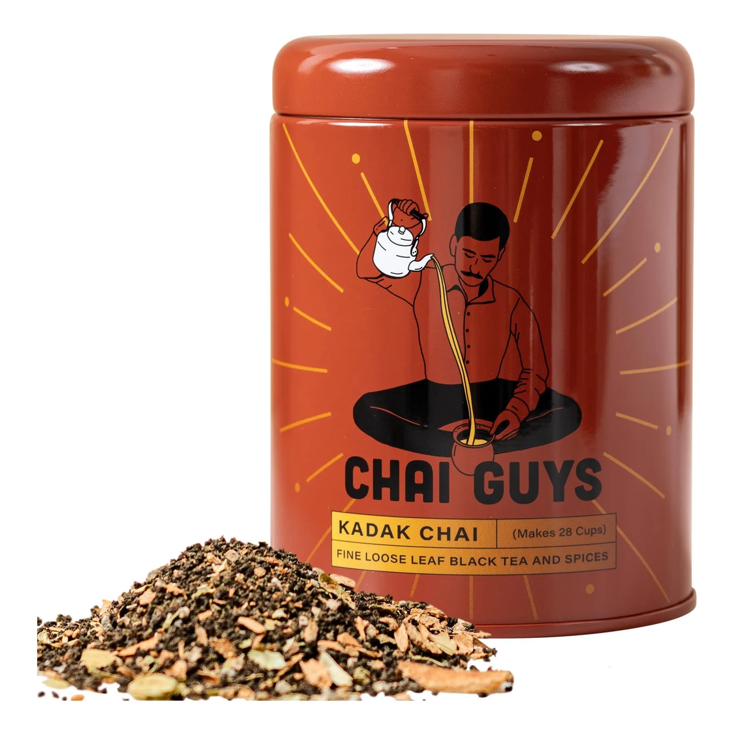 Té Karak Chai Hojas Sueltas Con Canela Y Cardamomo Mezcla India Premium 7 Onzas