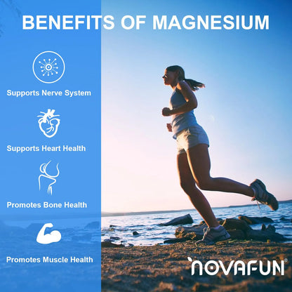 Complejo De Magnesio Con Vitamina B6 420 Mg Citrato Malato Taurato Glicinato 120 Cápsulas