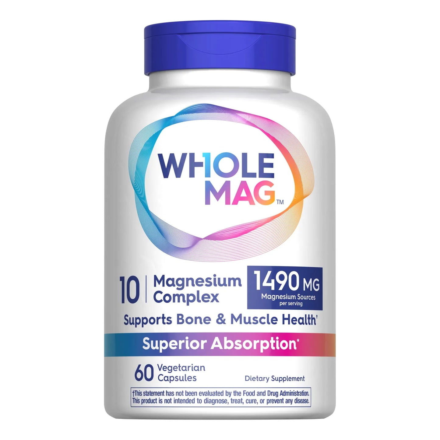 Complejo De Magnesio 10 En 1 60 Capsulas Salud Muscular Osea Y Nerviosa