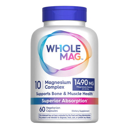 Complejo De Magnesio 10 En 1 60 Capsulas Salud Muscular Osea Y Nerviosa