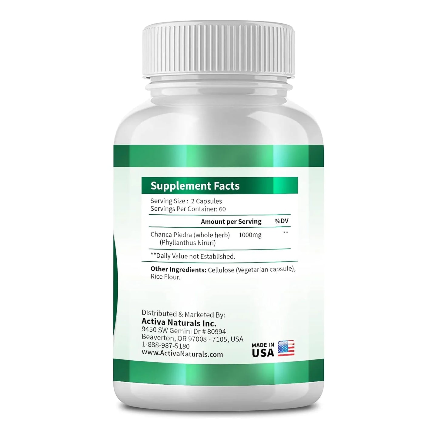 Extracto De Hierba Chanca Piedra Con Phyllanthus Niruri 100 Cápsulas Soporte Renal