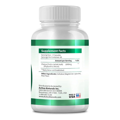 Extracto De Hierba Chanca Piedra Con Phyllanthus Niruri 100 Cápsulas Soporte Renal