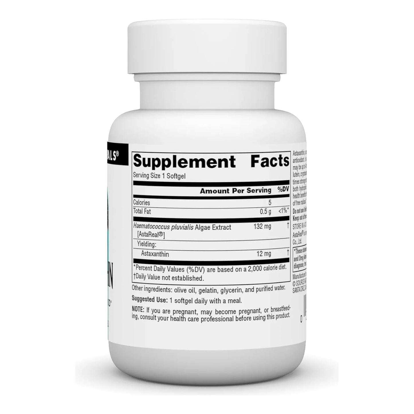 Astaxantina 12 Mg Antioxidante Carotenoide 30 Capsulas Blandas Source Naturals