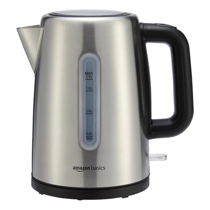 Hervidor Electrico Portatil 1 7 Lt 1500 Vatios Acero Inoxidable Rapido Y Seguro