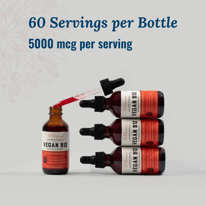 Vitamina B12 Sublingual Líquida Metilcobalamina 5000 Mcg Energía Y Memoria
