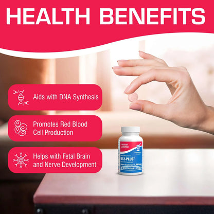 Vitamina B12 Metilcobalamina 1000 Mcg Energía Nervio Ocular Y Cerebral 30 Unidades