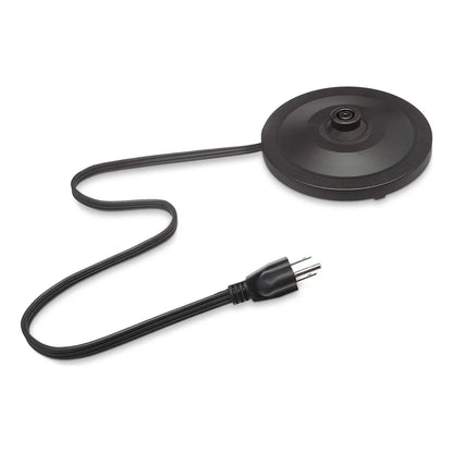 Amazon Basics Hervidor Electrico Rapido 1.7 Litros Negro Plata Para Te Y Cafe