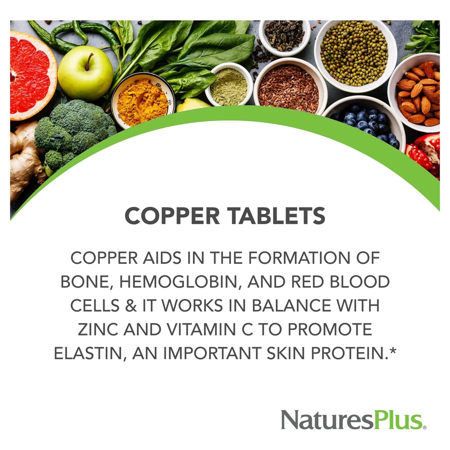 Cobre 3 Mg 90 Tabletas Apoya El Bienestar General Sin Gluten
