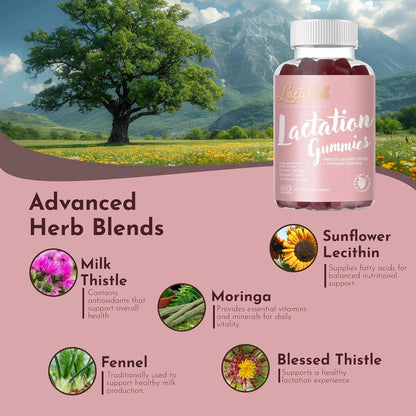 Gomitas Lactancia LactiFull Aumenta Produccion Leche Vitaminas Postnatales