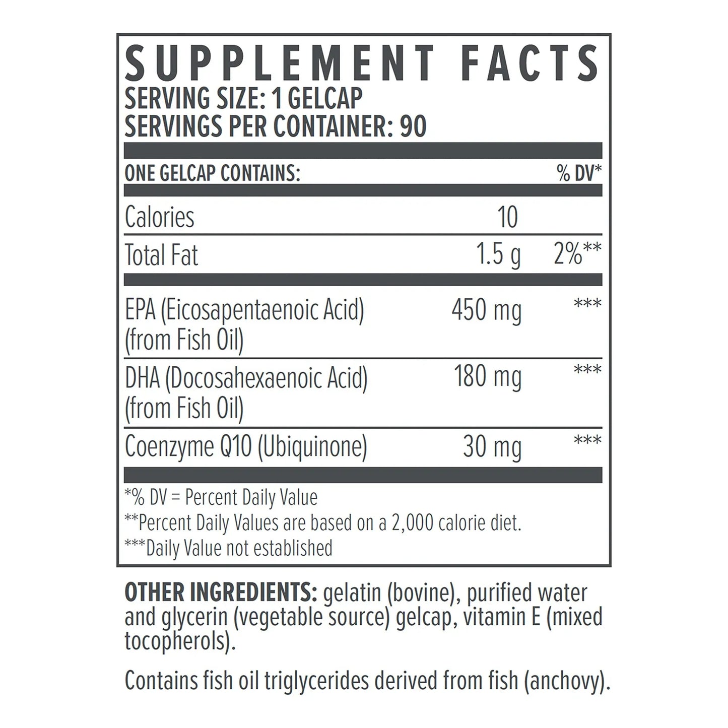 Omega 3 Y Coq10 90 Capsulas Salud Corazon Cerebro Energia