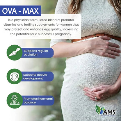 Vitaminas Prenatales Ova Max 120 Capsulas Mejora Fertilidad Y Ovulacion
