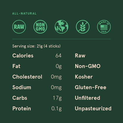 Palitos De Miel Pura Sin Filtrar 100 Unidades Para Té Y Aperitivos Sun Bay Organics