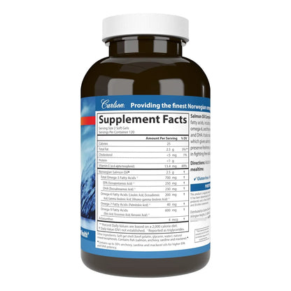 Aceite De Salmon Completo 700 Mg Omega 3 Astaxantina 240 Capsulas Noruego