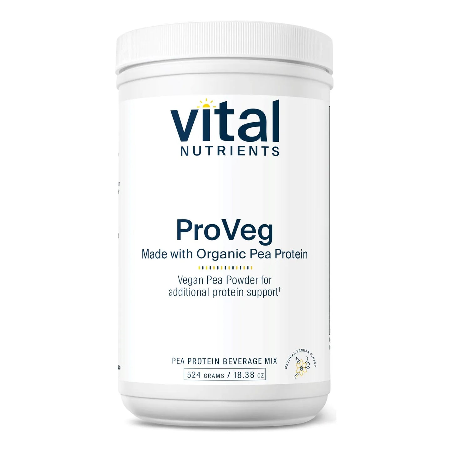 Proteína De Guisante Orgánica ProVeg En Polvo Sabor Vainilla 525g