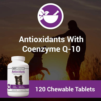 Vet Classics Antioxidantes Con Coenzima Q10 Para Perros 120 Tabletas