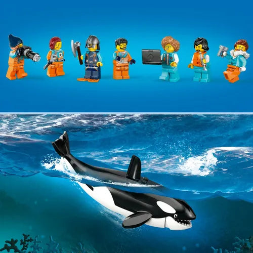 Kit Lego City 60368 Exploradores Del Ártico Barco 815 Pz Aventura Creativa
