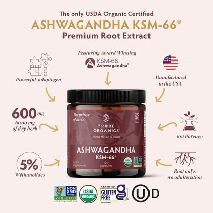 Ashwagandha Ksm66 Extracto Natural 90 Cápsulas Sin Sabor - Imagen 2